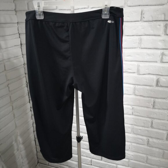 Denise Austin Qwick-Dri Ladies Black Size Large Elastic Waist Capri Length Pants - Picture 2 of 15